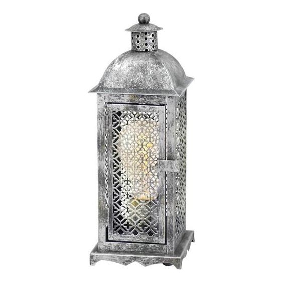 Eglo 54617 - Candeeiro de mesa LED 1xE27/4W/230V 3000K prateado
