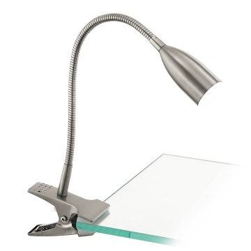 Eglo 54647 - Candeeiro de mesa LED com clipe LED/4,5W/230V 3000K cromado mate