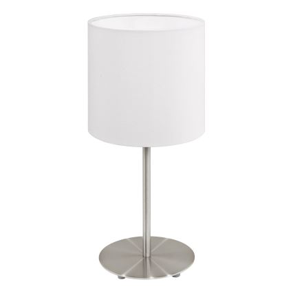 Eglo 54744 - Candeeiro de mesa ANADIA 1xE14/40W/230V branco/cromado mate