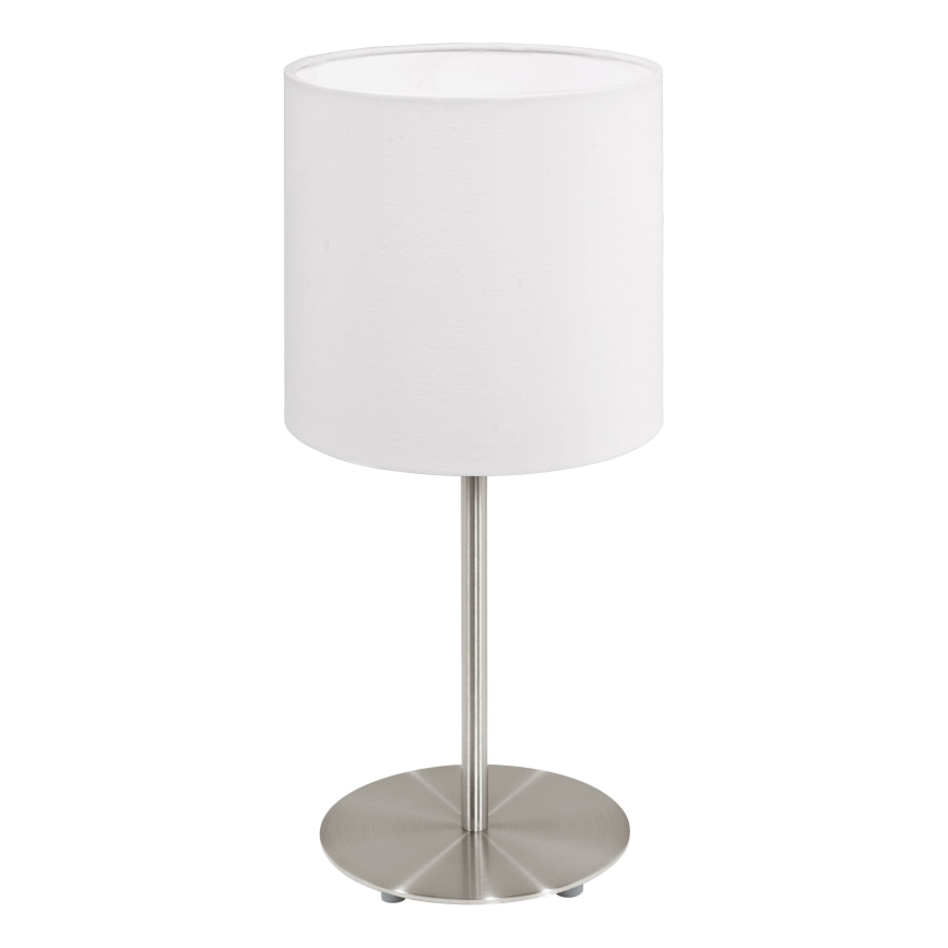 Eglo 54744 - Candeeiro de mesa ANADIA 1xE14/40W/230V branco/cromado mate