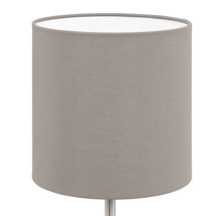 Eglo 54745 - Candeeiro de mesa ANADIA 1xE14/40W/230V taupe/cromado mate