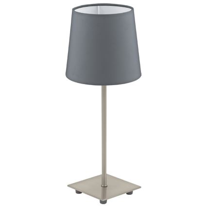 Eglo 54906 - Candeeiro de mesa LED 1xE14/6W/230V cinzento/cromado mate