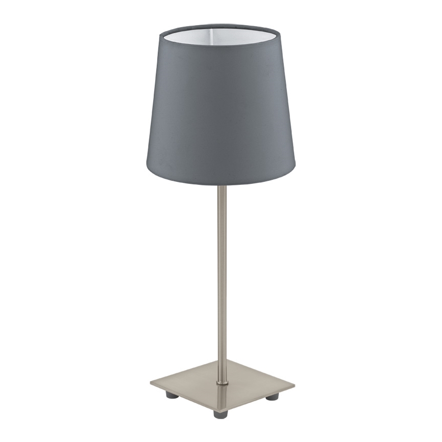 Eglo 54906 - Candeeiro de mesa LED 1xE14/6W/230V cinzento/cromado mate