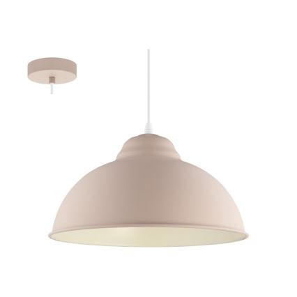 Eglo 54964 - Candeeiro suspenso TRURO-P 1xE27/60W/230V rosa