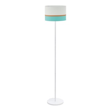 Eglo 55083 - Candeeiro de chão LED 1xE27/10W/230V 3000K branco/turquesa