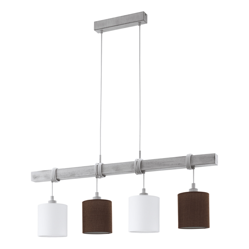 Eglo 55206 - Candeeiro suspenso TOWNSHEND 4xE27/60W/230V