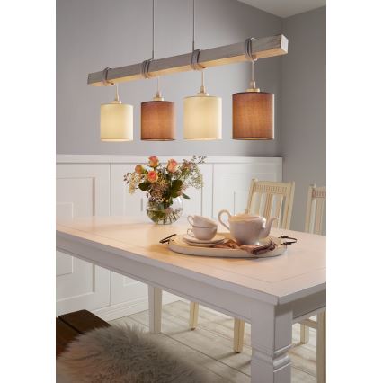 Eglo 55206 - Candeeiro suspenso TOWNSHEND 4xE27/60W/230V