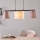 Eglo 55207 - Candeeiro suspenso ALMEIDA 3xE14/25W/230V cinzento