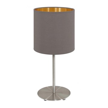 Eglo 55214 - Candeeiro de mesa PASTERI 1xE14/40W/230V castanho/cobre