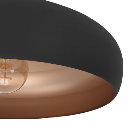 Eglo 55248 - Iluminação de teto MOGANO 1xE27/60W/230V preto