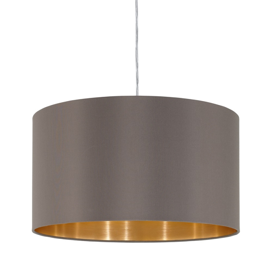 Eglo 55269 - Candeeiro suspenso MASERLO 1xE27/60W/230V castanho