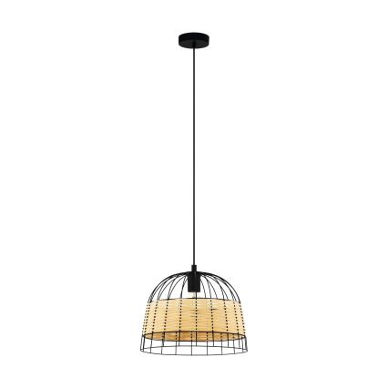 Eglo 55709 - Candeeiro suspenso ANWICK 1xE27/40W/230V vime
