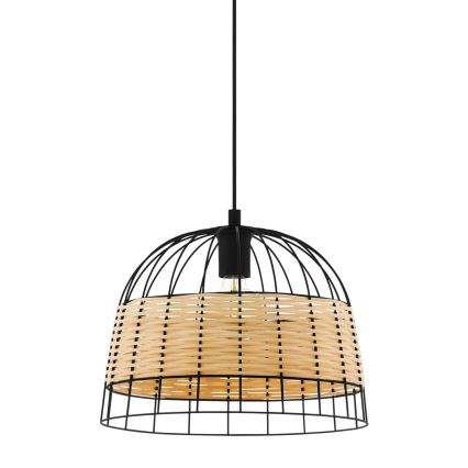 Eglo 55709 - Candeeiro suspenso ANWICK 1xE27/40W/230V vime