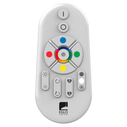 Eglo 55784 - LED RGBW Iluminação exterior MONTEROLO-C 1xE27/9W/230V IP65 diâmetro 39 cm + controlo remoto