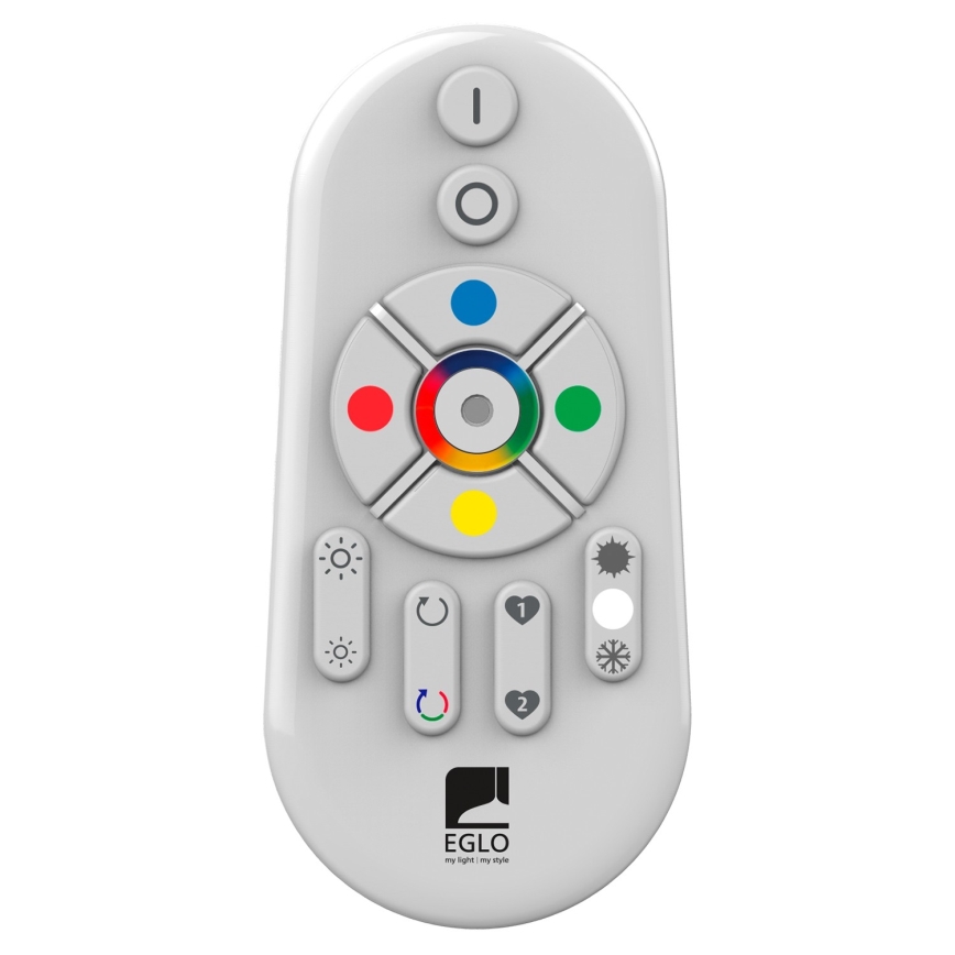 Eglo 55784 - LED RGBW Iluminação exterior MONTEROLO-C 1xE27/9W/230V IP65 diâmetro 39 cm + controlo remoto