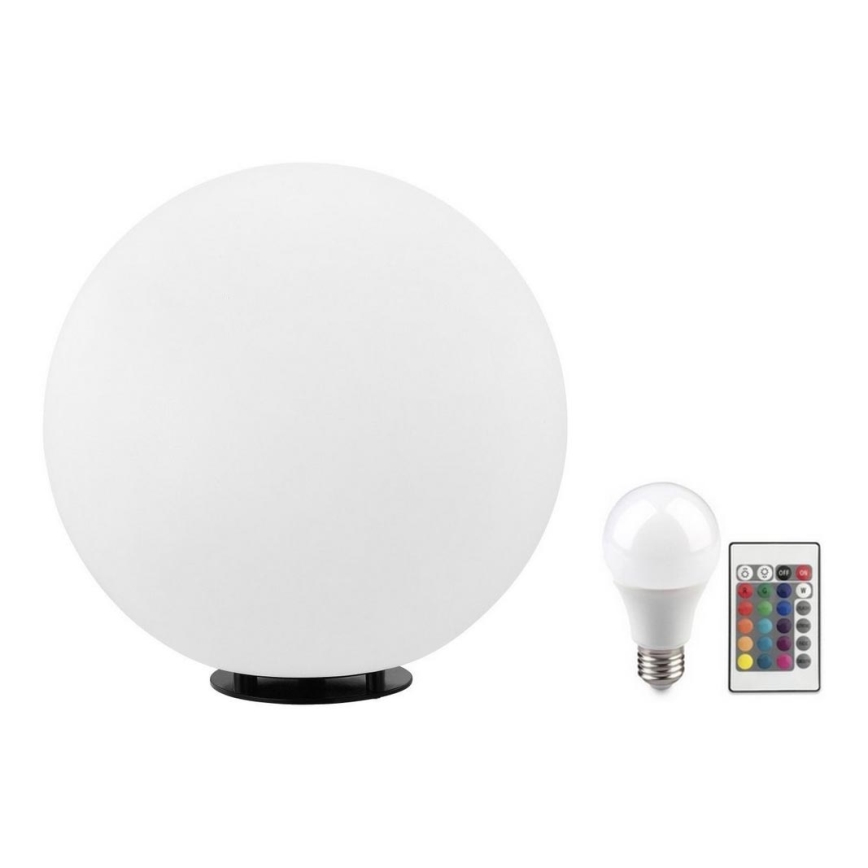 Eglo 55786 - LED RGBW Candeeiro exterior MONTEROLO-C 1xE27/9W/230V 2700-6500K IP65 diâmetro 30 cm + comando