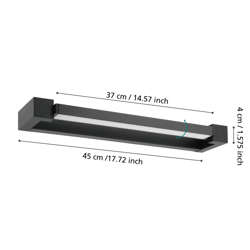 Eglo 56464 - Iluminação de espelho para casa de banho LED GEMILIANA LED/8,9W/230V 4000K 45 cm IP44