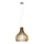 Eglo 61916 - Candeeiro suspenso TINDORI 1xE27/60W/230V diâmetro 38 cm castanho