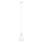 Eglo 62265 - Candeeiro suspenso PASCOA PRO 1xE27/60W/230V 15,6 cm branco