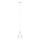 Eglo 62266 - Candeeiro suspenso PASCOA PRO 1xE27/60W/230V 20 cm branco