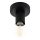 Eglo 64104 - Iluminação de teto IGUALA 1xE27/40W/230V preto
