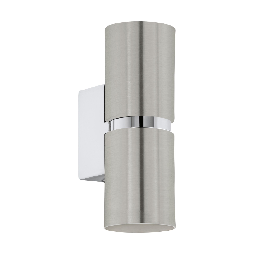 Eglo 64794 - Iluminação de parede LED PASSA PRO 2xGU10/3,3W/230V 3000K cromado mate