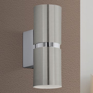 Eglo 64794 - Iluminação de parede LED PASSA PRO 2xGU10/3,3W/230V 3000K cromado mate