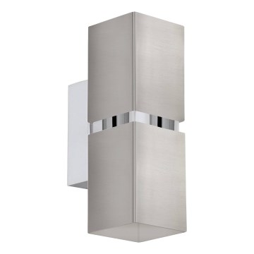 Eglo 64797 - Iluminação de parede LED PASSA PRO 2xGU10/3,3W/230V 3000K cromado mate