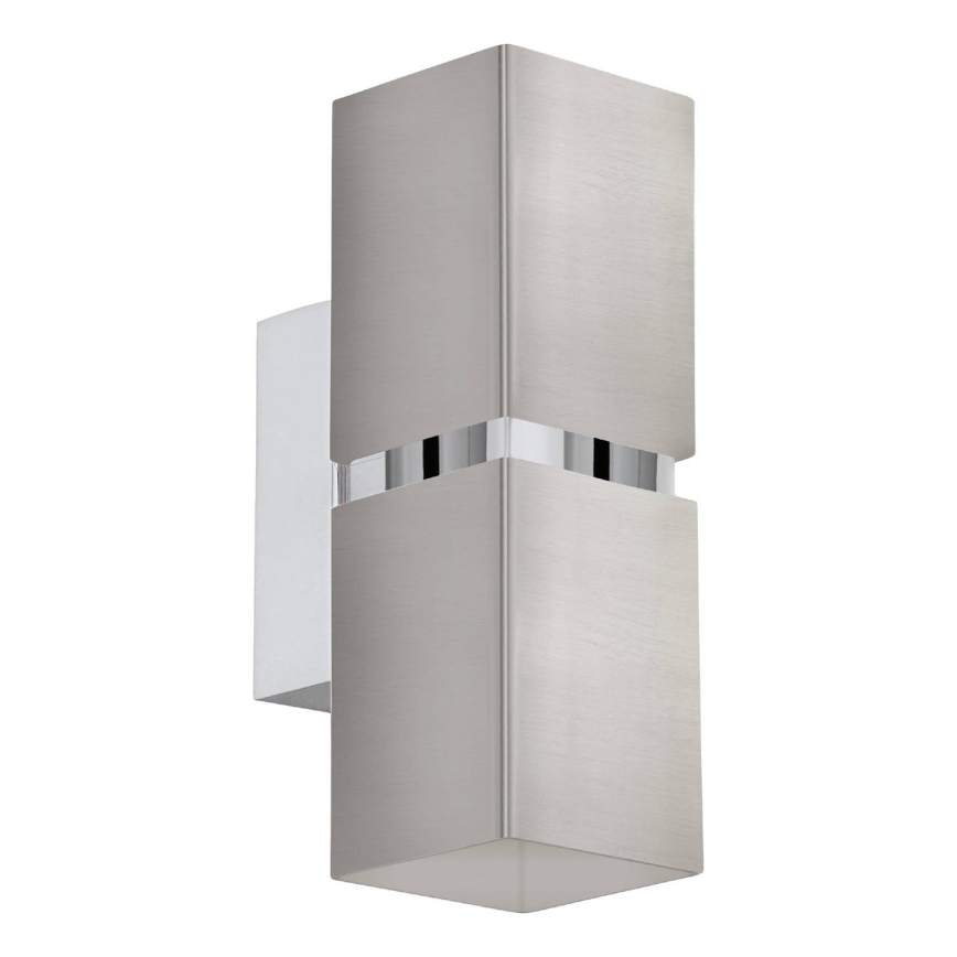 Eglo 64797 - Iluminação de parede LED PASSA PRO 2xGU10/3,3W/230V 3000K cromado mate