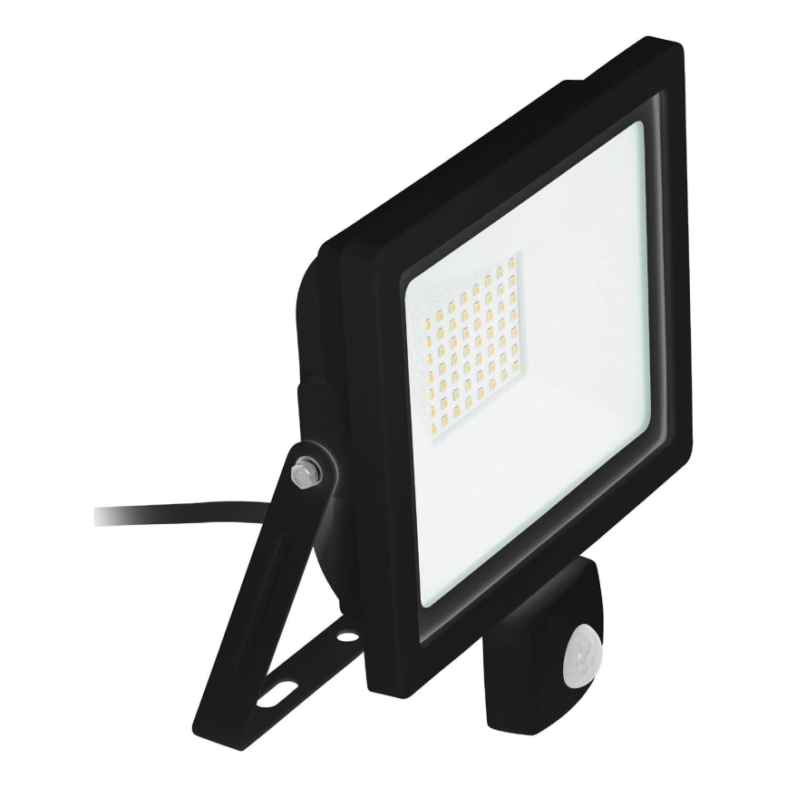 Eglo 64872 - Holofote LED com sensor FILETTI LED/30W/230V 3000K IP44 preto