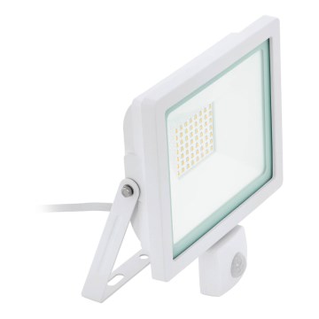 Eglo 64874 - Holofote LED com sensor FILETTI LED/10W/230V 3000K IP44 branco