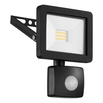 Eglo 64878 - Holofote LED com sensor FILETTI LED/10W/230V 4000K IP44 preto