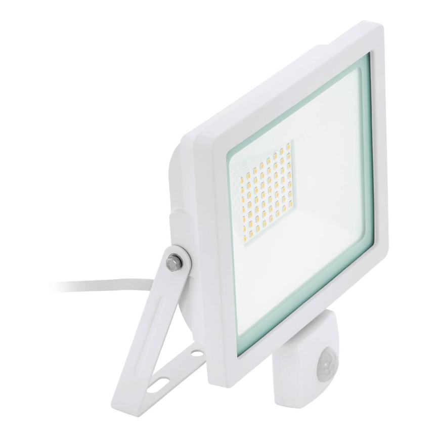 Eglo 64886 - Holofote LED com sensor FILETTI LED/50W/230V 4000K IP44 branco