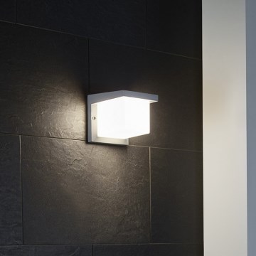 Eglo 65045 - Iluminação de parede exterior LED DESELLA PRO LED/10W/230V IP54 prateado
