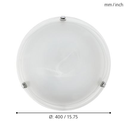Eglo - Candeeiro de teto 2xE27/25W/230V