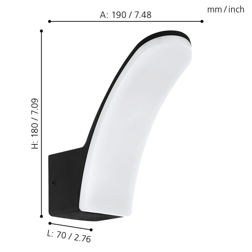 Eglo 74021 - Iluminação de parede exterior LED LACONELLA LED/11,5W/230V 4000K IP44