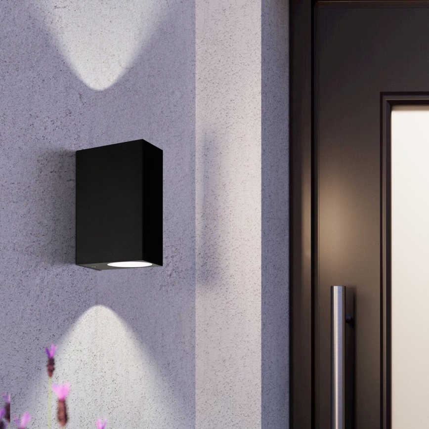 Eglo 74023 - Iluminação de parede exterior SCOGLIERA 2xGU10/5W/230V IP44