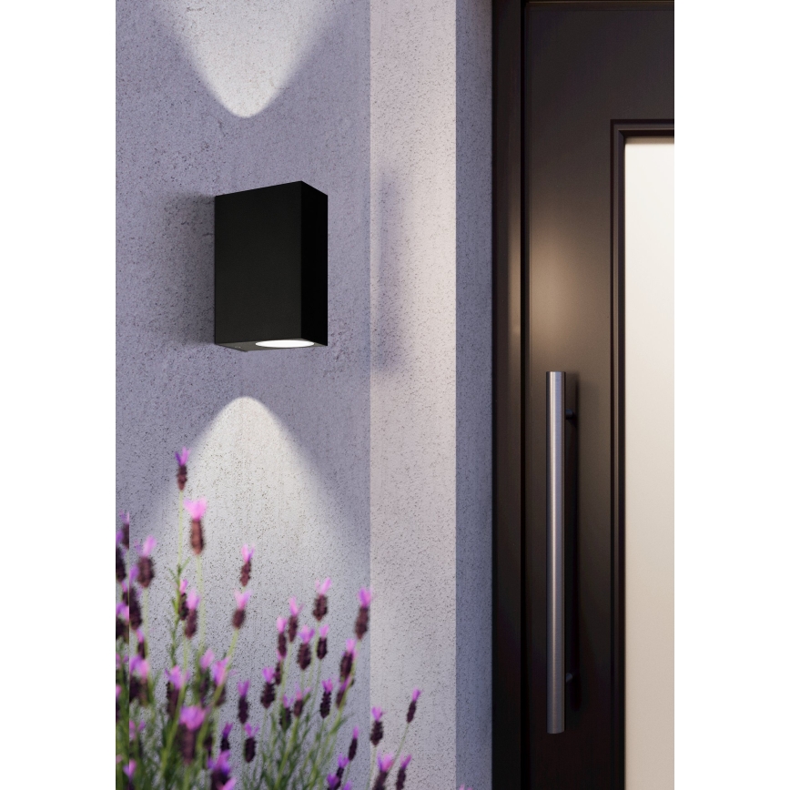 Eglo 74023 - Iluminação de parede exterior SCOGLIERA 2xGU10/5W/230V IP44