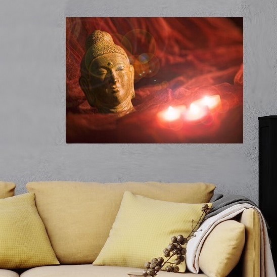 Eglo 75039 - Quadro decorativo LED BUDDHA 3xLED/0,02W/2xAA 30x45 cm