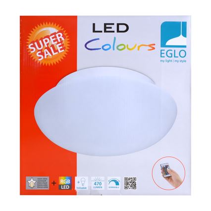 Eglo 75351 - Luz de teto de inundação RGB LED ELLA-C 1xE27/7,5W/230V