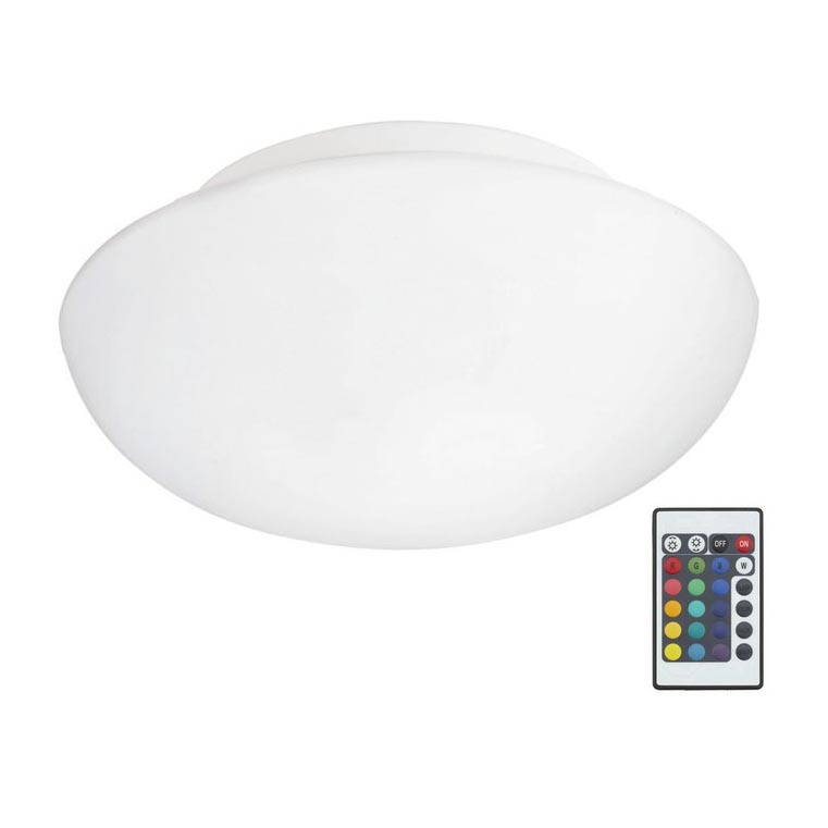 Eglo 75352 - Iluminação de teto LED RGB com regulação ELLA-C 2xE27/7,5W/230V + controlo remoto