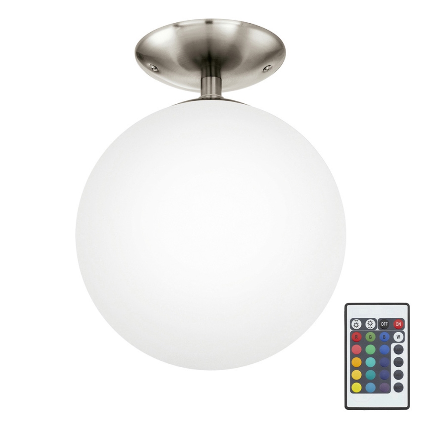 Eglo 75358 - Iluminação de teto RGBW com regulação RONDO-C 1xE27/7,5W/23V diâmetro 25 cm + comando