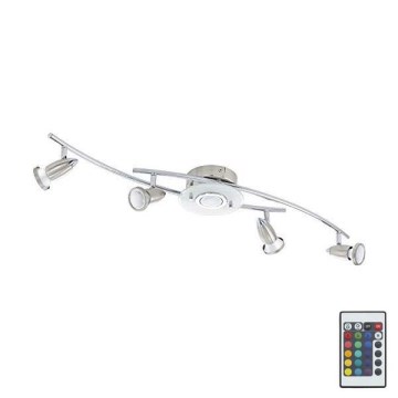 Eglo 75377 - LED RGB Foco com regulação VALLIDA-C 5xGU10/4W/230V + controlo remoto
