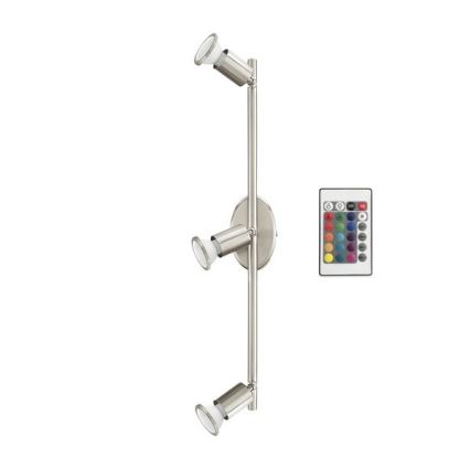 Eglo 75385 - Foco LED RGB BUZZ-C 3xGU10/4W/230V + comando