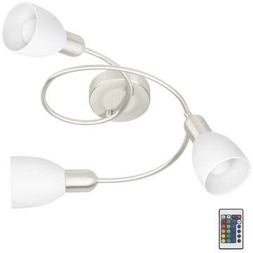 Eglo 75388 - Candeeiro integrado LED RGBW com regulação GRIMSEY-C 3xE14/4W/230V + comando