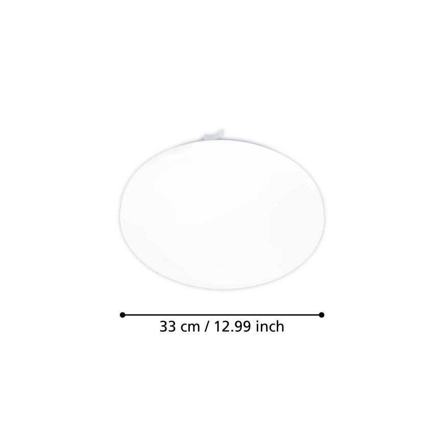 Eglo - Iluminação de teto LED com sensor de movimento LED/15,5W/230V 3000K diâmetro 33 cm branco
