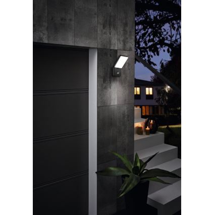 Eglo - Iluminação de parede exterior LED com sensor LED/10W/230V IP44