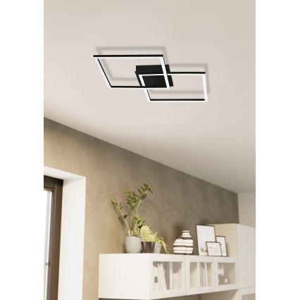 Eglo - Candelabro integrado LED com regulação LED/28W/230V 3000-6500K + controlo remoto