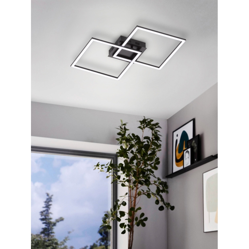 Eglo - Candelabro integrado LED com regulação LED/28W/230V 3000-6500K + controlo remoto