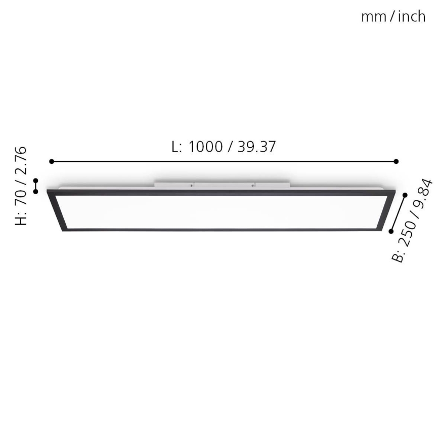 Eglo - Painel LED com regulação LED/25W/230V 2700-5000K + controlo remoto